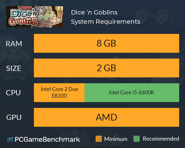 Dice 'n Goblins System Requirements PC Graph - Can I Run Dice 'n Goblins Dice 'n Goblins System Requirements PC Graph - Can I Run Dice 'n Goblins