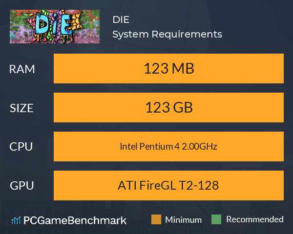 DIE System Requirements PC Graph - Can I Run DIE DIE System Requirements PC Graph - Can I Run DIE