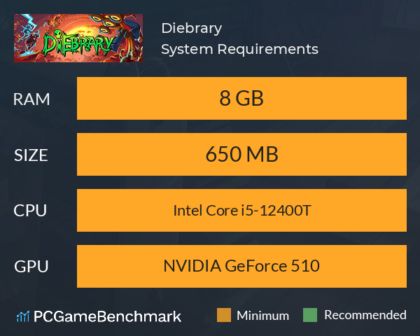Diebrary System Requirements PC Graph - Can I Run Diebrary