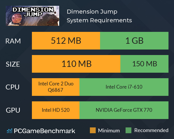 Dimension Jump System Requirements PC Graph - Can I Run Dimension Jump