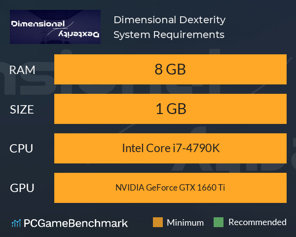 Dimensional Dexterity System Requirements PC Graph - Can I Run Dimensional Dexterity