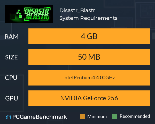Disastr_Blastr System Requirements PC Graph - Can I Run Disastr_Blastr Disastr_Blastr System Requirements PC Graph - Can I Run Disastr_Blastr