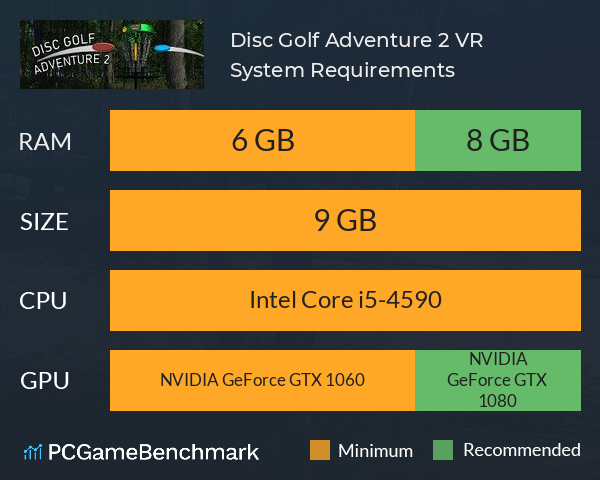 Disc Golf Adventure 2 VR System Requirements PC Graph - Can I Run Disc Golf Adventure 2 VR Disc Golf Adventure 2 VR System Requirements PC Graph - Can I Run Disc Golf Adventure 2 VR
