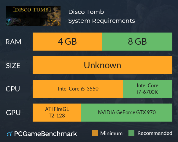 Disco Tomb System Requirements PC Graph - Can I Run Disco Tomb Disco Tomb System Requirements PC Graph - Can I Run Disco Tomb