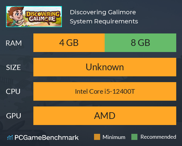 Discovering Galimore System Requirements PC Graph - Can I Run Discovering Galimore