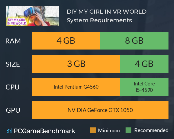 DIY MY GIRL IN VR WORLD System Requirements PC Graph - Can I Run DIY MY GIRL IN VR WORLD DIY MY GIRL IN VR WORLD System Requirements PC Graph - Can I Run DIY MY GIRL IN VR WORLD