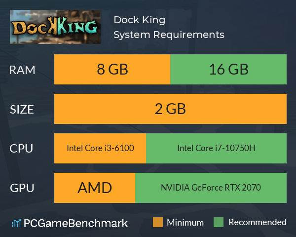Dock King System Requirements PC Graph - Can I Run Dock King