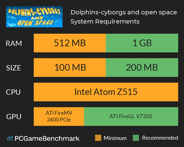 Dolphins-cyborgs and open space System Requirements PC Graph - Can I Run Dolphins-cyborgs and open space Dolphins-cyborgs and open space System Requirements PC Graph - Can I Run Dolphins-cyborgs and open space