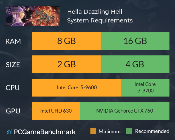 东方十昊狱 ~ Hella Dazzling Hell!! System Requirements PC Graph - Can I Run 东方十昊狱 ~ Hella Dazzling Hell!! 东方十昊狱 ~ Hella Dazzling Hell!! System Requirements PC Graph - Can I Run 东方十昊狱 ~ Hella Dazzling Hell!!