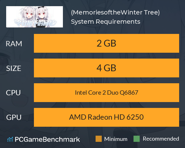 冬日树下的回忆(Memories of the Winter Tree) System Requirements PC Graph - Can I Run 冬日树下的回忆(Memories of the Winter Tree) 冬日树下的回忆(Memories of the Winter Tree) System Requirements PC Graph - Can I Run 冬日树下的回忆(Memories of the Winter Tree)