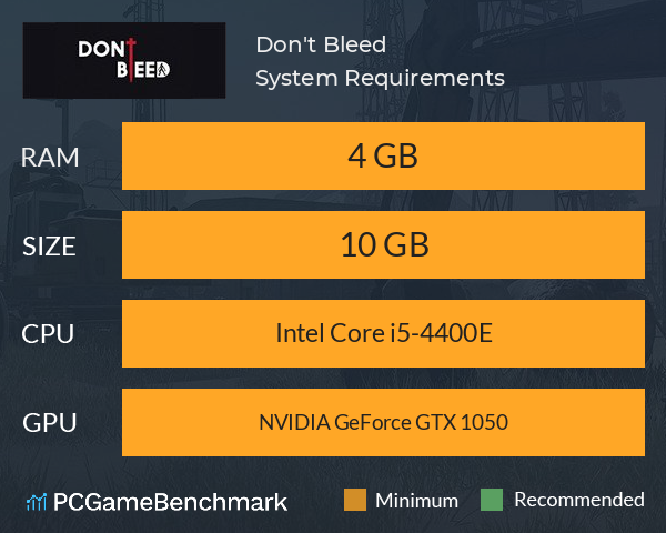 Don't Bleed System Requirements PC Graph - Can I Run Don't Bleed Don't Bleed System Requirements PC Graph - Can I Run Don't Bleed