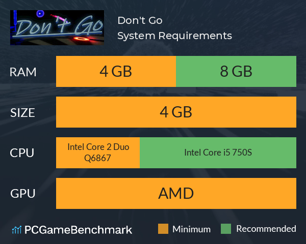 Don't Go System Requirements PC Graph - Can I Run Don't Go Don't Go System Requirements PC Graph - Can I Run Don't Go