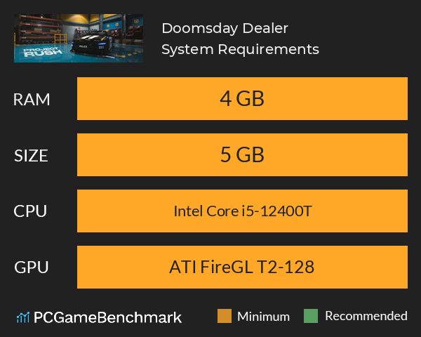 Doomsday Dealer System Requirements PC Graph - Can I Run Doomsday Dealer Doomsday Dealer System Requirements PC Graph - Can I Run Doomsday Dealer
