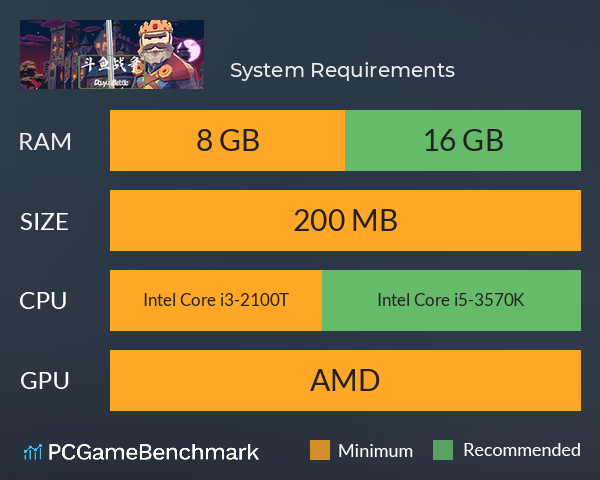 斗鱼战争 System Requirements PC Graph - Can I Run 斗鱼战争 斗鱼战争 System Requirements PC Graph - Can I Run 斗鱼战争