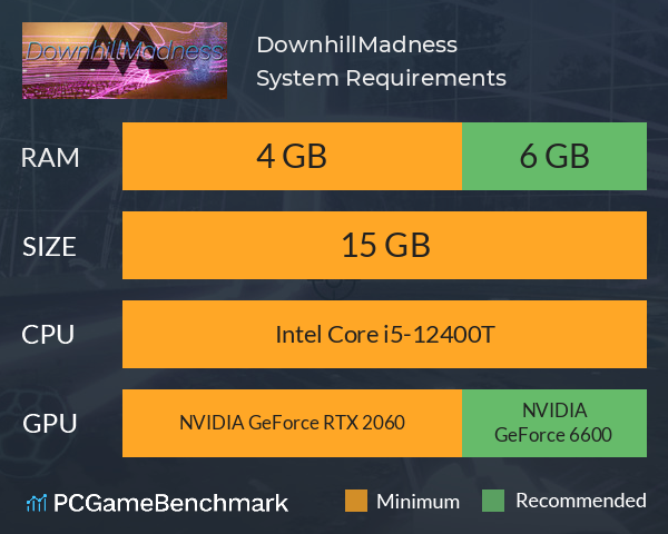 DownhillMadness System Requirements PC Graph - Can I Run DownhillMadness DownhillMadness System Requirements PC Graph - Can I Run DownhillMadness