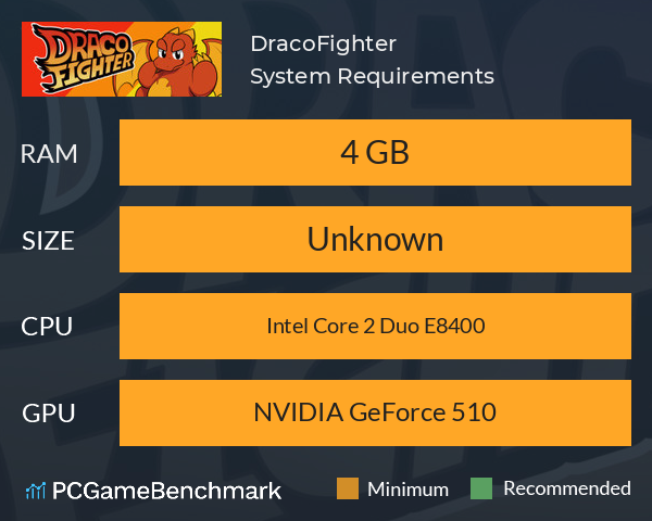 DracoFighter System Requirements PC Graph - Can I Run DracoFighter DracoFighter System Requirements PC Graph - Can I Run DracoFighter