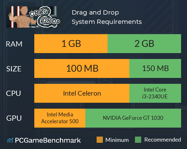 Drag and Drop System Requirements PC Graph - Can I Run Drag and Drop Drag and Drop System Requirements PC Graph - Can I Run Drag and Drop
