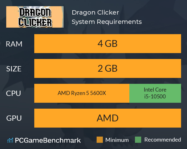 Dragon Clicker System Requirements PC Graph - Can I Run Dragon Clicker Dragon Clicker System Requirements PC Graph - Can I Run Dragon Clicker