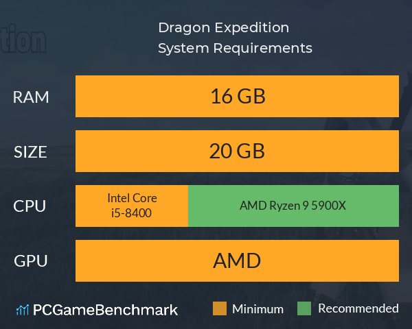 Dragon Expedition System Requirements PC Graph - Can I Run Dragon Expedition Dragon Expedition System Requirements PC Graph - Can I Run Dragon Expedition