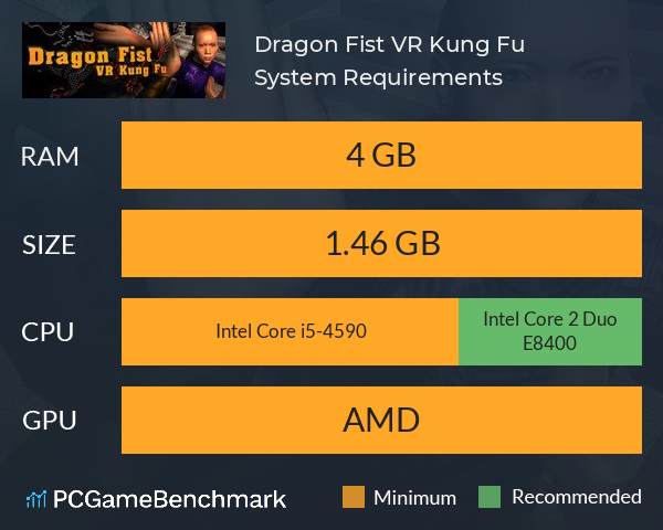 Dragon Fist: VR Kung Fu System Requirements PC Graph - Can I Run Dragon Fist: VR Kung Fu Dragon Fist: VR Kung Fu System Requirements PC Graph - Can I Run Dragon Fist: VR Kung Fu