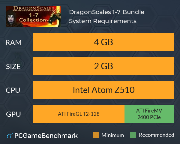 DragonScales 1-7 Bundle System Requirements PC Graph - Can I Run DragonScales 1-7 Bundle DragonScales 1-7 Bundle System Requirements PC Graph - Can I Run DragonScales 1-7 Bundle