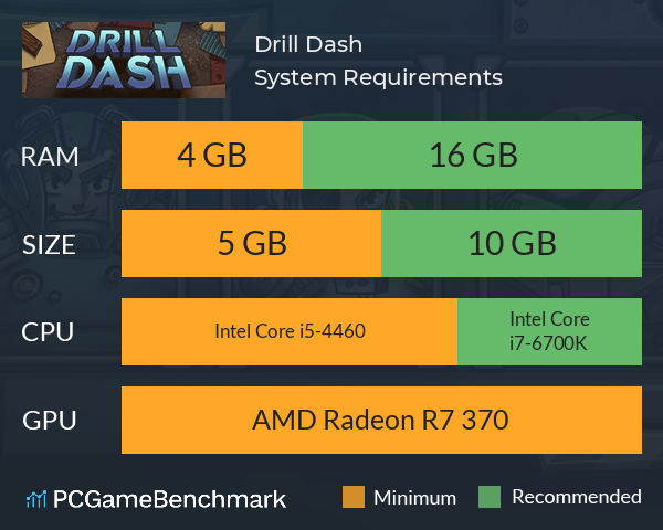 Drill Dash System Requirements PC Graph - Can I Run Drill Dash