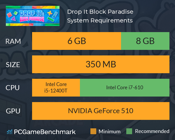 Drop It: Block Paradise! System Requirements PC Graph - Can I Run Drop It: Block Paradise! Drop It: Block Paradise! System Requirements PC Graph - Can I Run Drop It: Block Paradise!