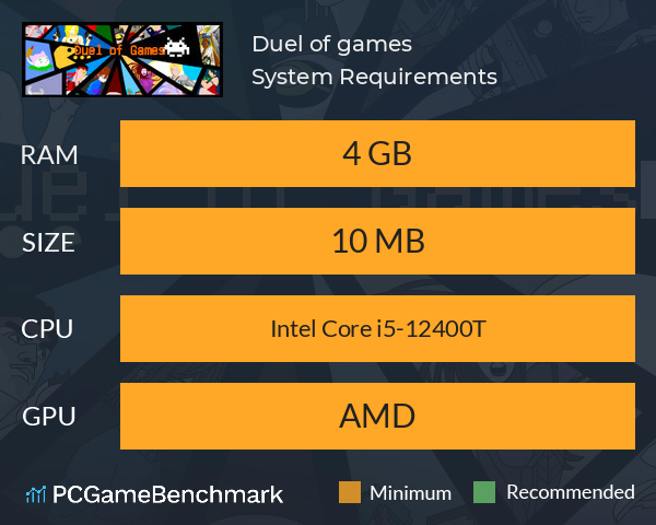 Duel of games System Requirements PC Graph - Can I Run Duel of games Duel of games System Requirements PC Graph - Can I Run Duel of games
