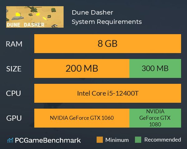 Dune Dasher System Requirements PC Graph - Can I Run Dune Dasher Dune Dasher System Requirements PC Graph - Can I Run Dune Dasher