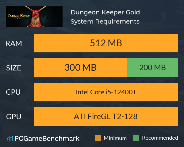 Dungeon Keeper Gold™ System Requirements PC Graph - Can I Run Dungeon Keeper Gold™ Dungeon Keeper Gold™ System Requirements PC Graph - Can I Run Dungeon Keeper Gold™