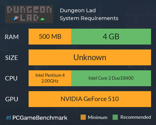 Dungeon Lad System Requirements PC Graph - Can I Run Dungeon Lad