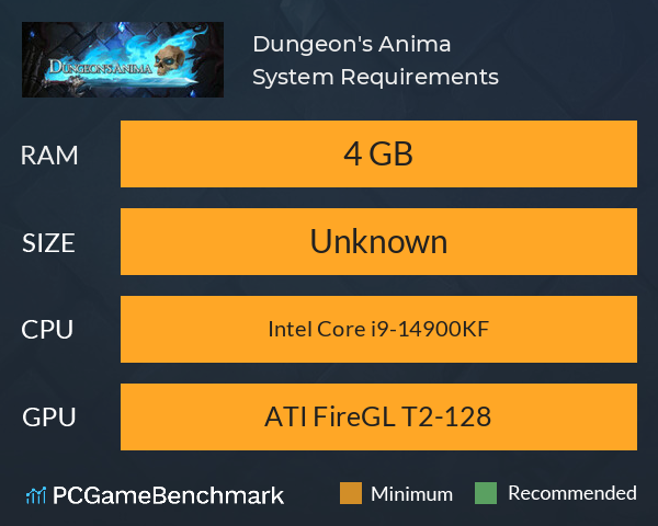 Dungeon's Anima System Requirements PC Graph - Can I Run Dungeon's Anima