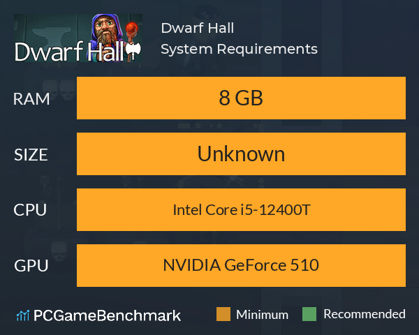 Dwarf Hall System Requirements PC Graph - Can I Run Dwarf Hall Dwarf Hall System Requirements PC Graph - Can I Run Dwarf Hall