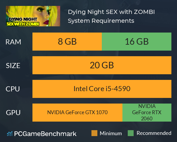 Dying Night SEX with ZOMBI System Requirements PC Graph - Can I Run Dying Night SEX with ZOMBI Dying Night SEX with ZOMBI System Requirements PC Graph - Can I Run Dying Night SEX with ZOMBI