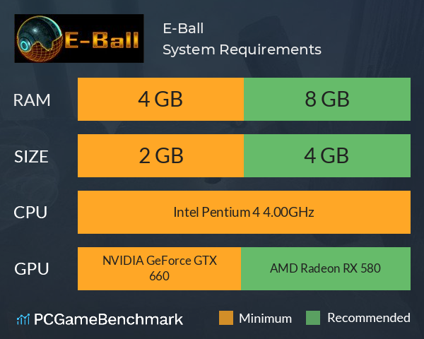 E-Ball System Requirements PC Graph - Can I Run E-Ball