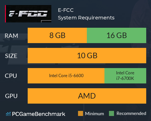 E-FCC System Requirements PC Graph - Can I Run E-FCC E-FCC System Requirements PC Graph - Can I Run E-FCC