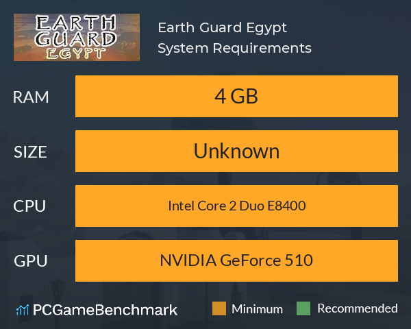 Earth Guard: Egypt System Requirements PC Graph - Can I Run Earth Guard: Egypt Earth Guard: Egypt System Requirements PC Graph - Can I Run Earth Guard: Egypt