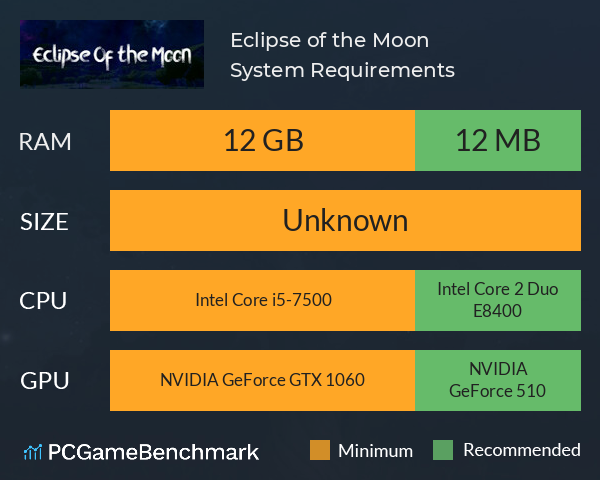 Eclipse of the Moon System Requirements PC Graph - Can I Run Eclipse of the Moon Eclipse of the Moon System Requirements PC Graph - Can I Run Eclipse of the Moon