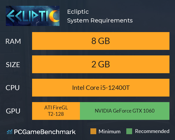 Ecliptic System Requirements PC Graph - Can I Run Ecliptic Ecliptic System Requirements PC Graph - Can I Run Ecliptic