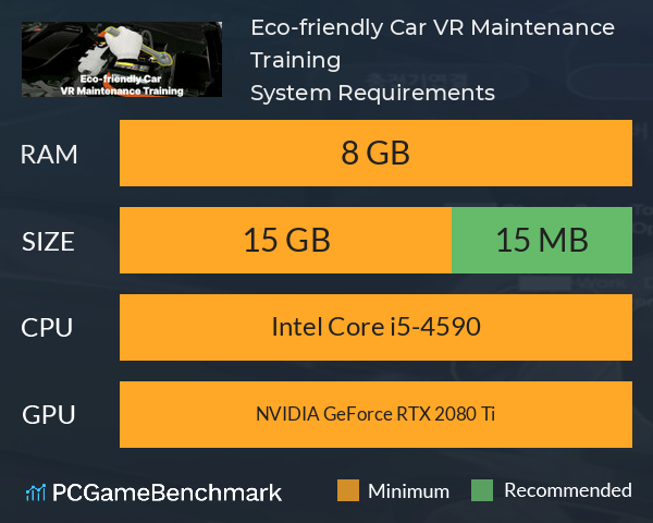 Eco-friendly Car VR Maintenance Training System Requirements PC Graph - Can I Run Eco-friendly Car VR Maintenance Training