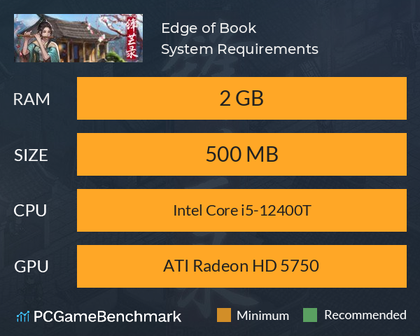 Edge of Book System Requirements PC Graph - Can I Run Edge of Book Edge of Book System Requirements PC Graph - Can I Run Edge of Book