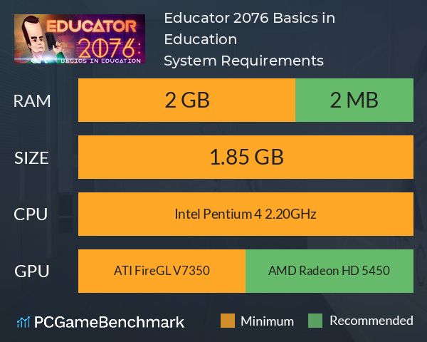 Educator 2076: Basics in Education System Requirements PC Graph - Can I Run Educator 2076: Basics in Education Educator 2076: Basics in Education System Requirements PC Graph - Can I Run Educator 2076: Basics in Education