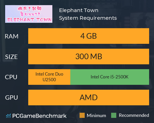 Elephant Town System Requirements PC Graph - Can I Run Elephant Town Elephant Town System Requirements PC Graph - Can I Run Elephant Town
