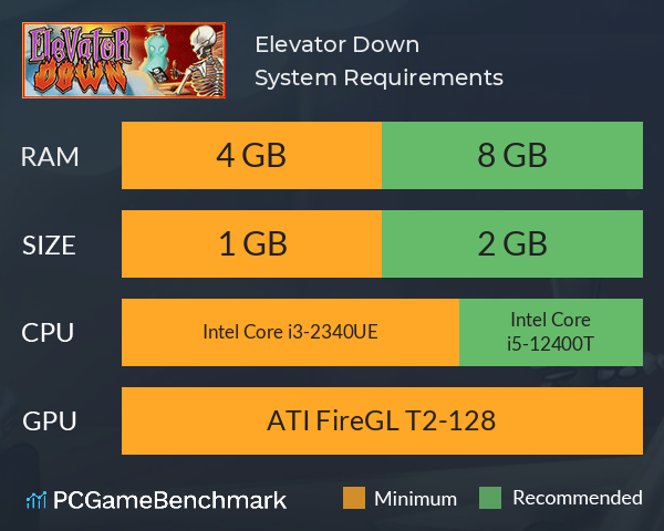 Elevator Down System Requirements PC Graph - Can I Run Elevator Down Elevator Down System Requirements PC Graph - Can I Run Elevator Down