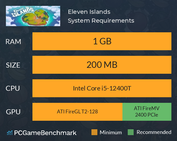 Eleven Islands System Requirements PC Graph - Can I Run Eleven Islands Eleven Islands System Requirements PC Graph - Can I Run Eleven Islands