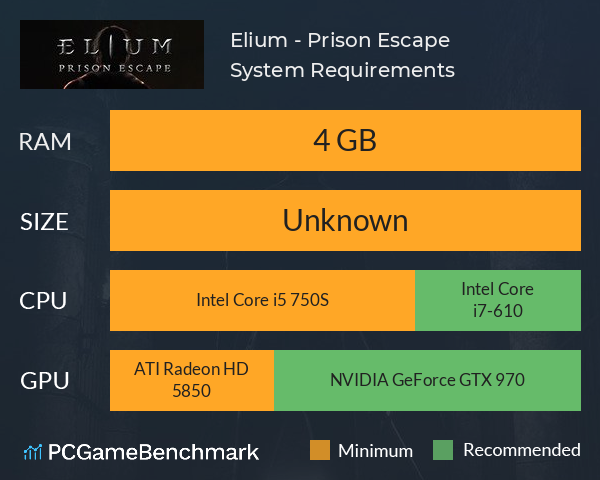 Elium - Prison Escape System Requirements PC Graph - Can I Run Elium - Prison Escape