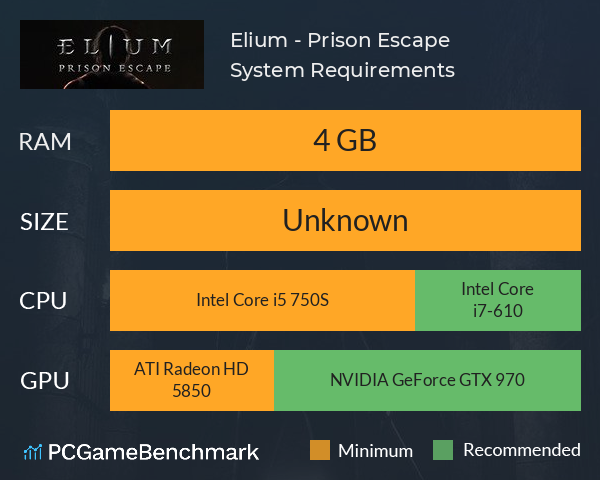 Elium - Prison Escape System Requirements PC Graph - Can I Run Elium - Prison Escape Elium - Prison Escape System Requirements PC Graph - Can I Run Elium - Prison Escape