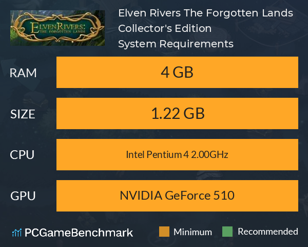 Elven Rivers: The Forgotten Lands Collector's Edition System Requirements PC Graph - Can I Run Elven Rivers: The Forgotten Lands Collector's Edition Elven Rivers: The Forgotten Lands Collector's Edition System Requirements PC Graph - Can I Run Elven Rivers: The Forgotten Lands Collector's Edition