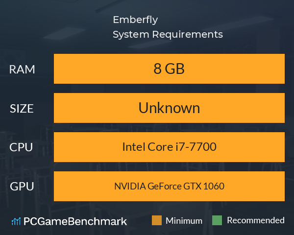 Emberfly System Requirements PC Graph - Can I Run Emberfly Emberfly System Requirements PC Graph - Can I Run Emberfly