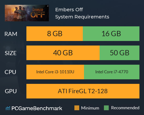 Embers Off System Requirements PC Graph - Can I Run Embers Off Embers Off System Requirements PC Graph - Can I Run Embers Off